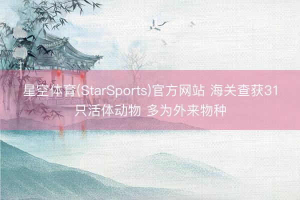 星空体育(StarSports)官方网站 海关查获31只活体动物 多为外来物种